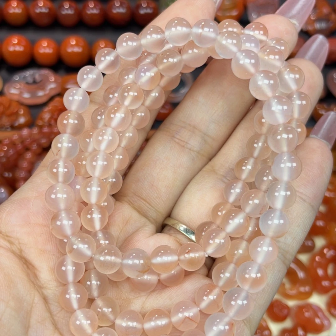 南红玛瑙未镶嵌颈饰冰粉多圈