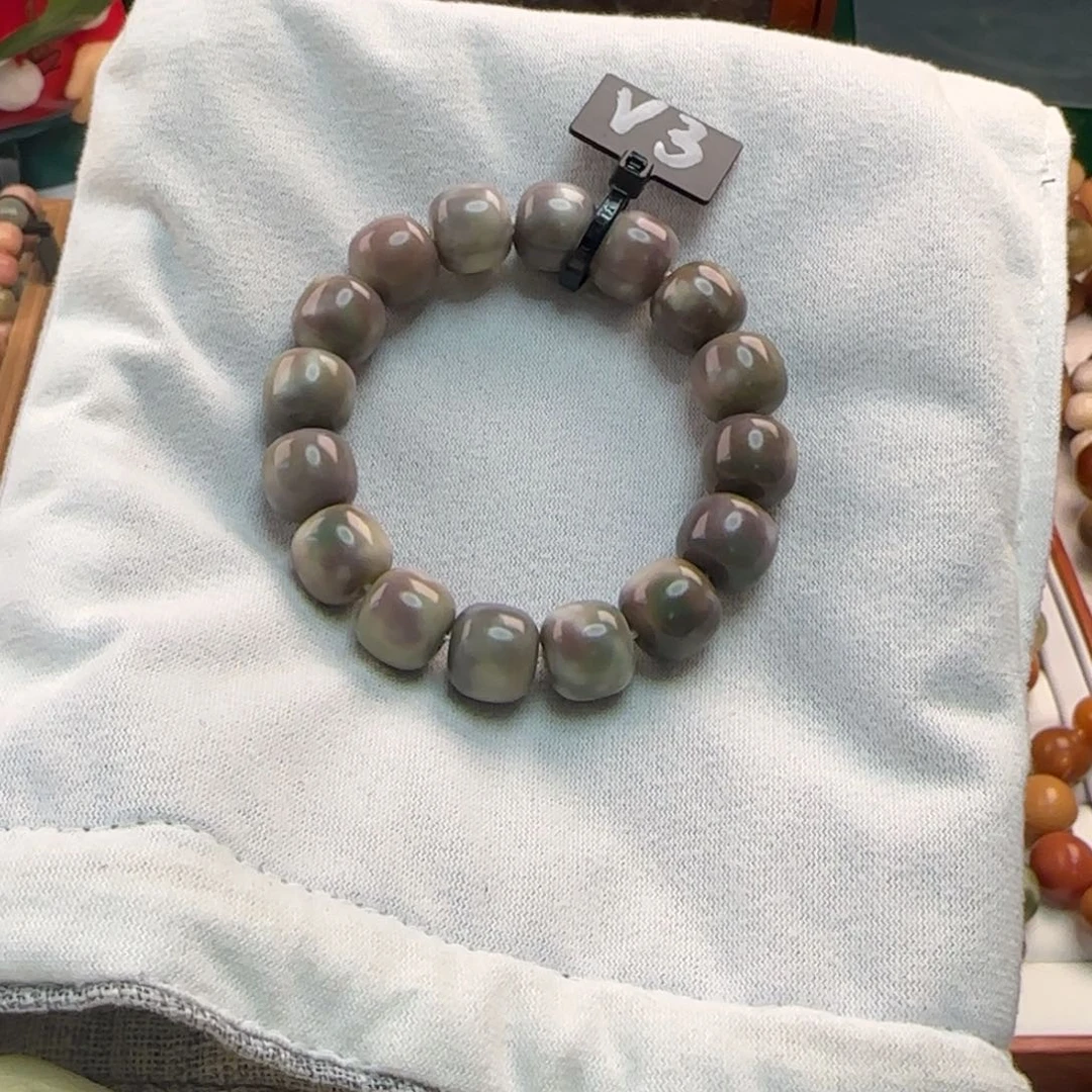 菩提根/象牙果手串⌯****卡14桶珠微瑕3