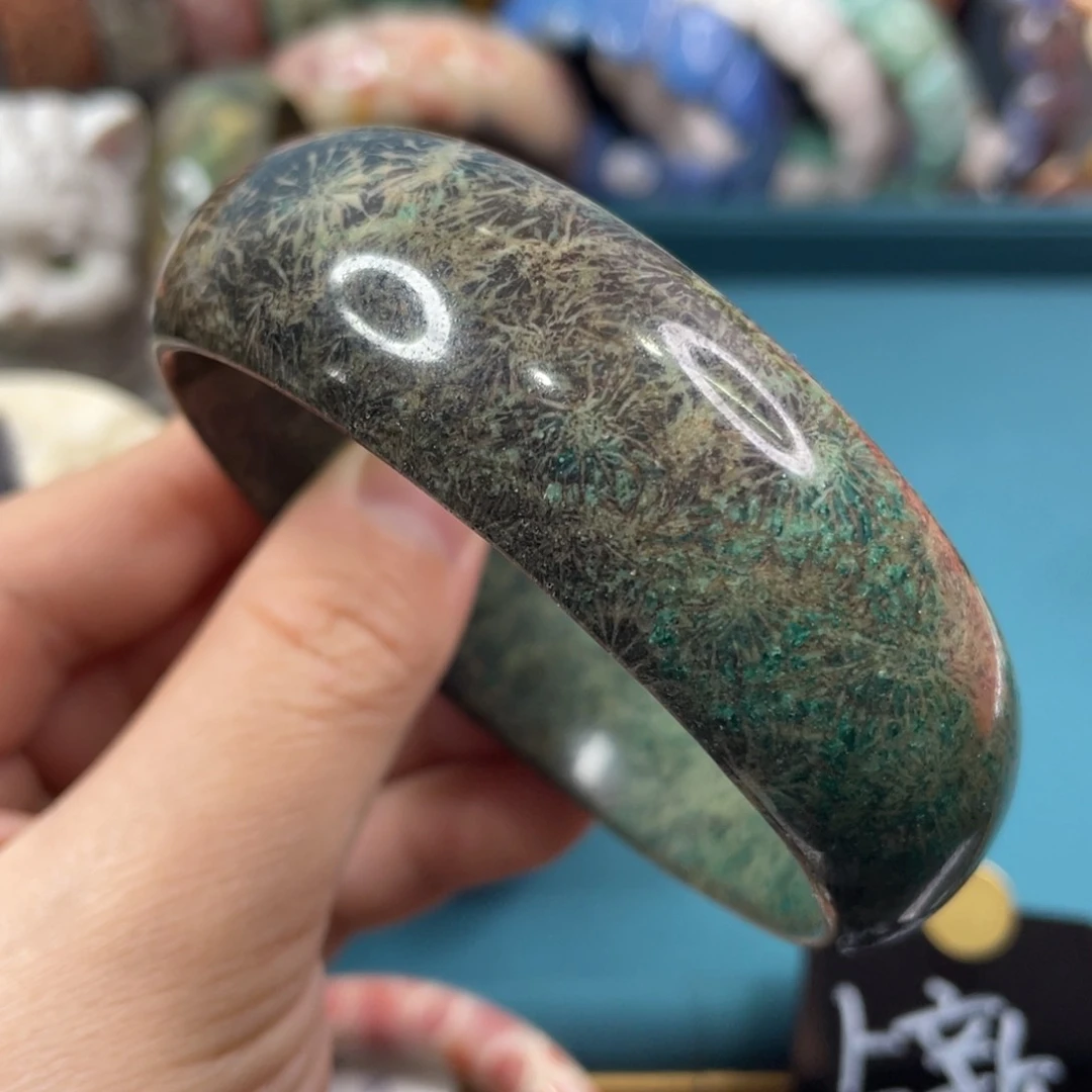 未镶嵌手镯硅化玉