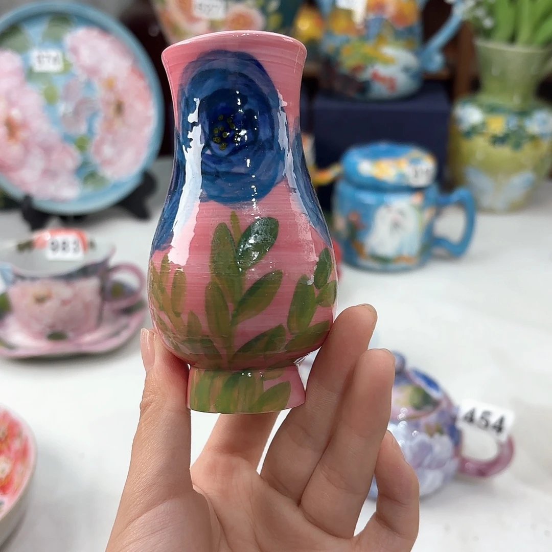 景德镇手绘高温釉下彩陶瓷茶具