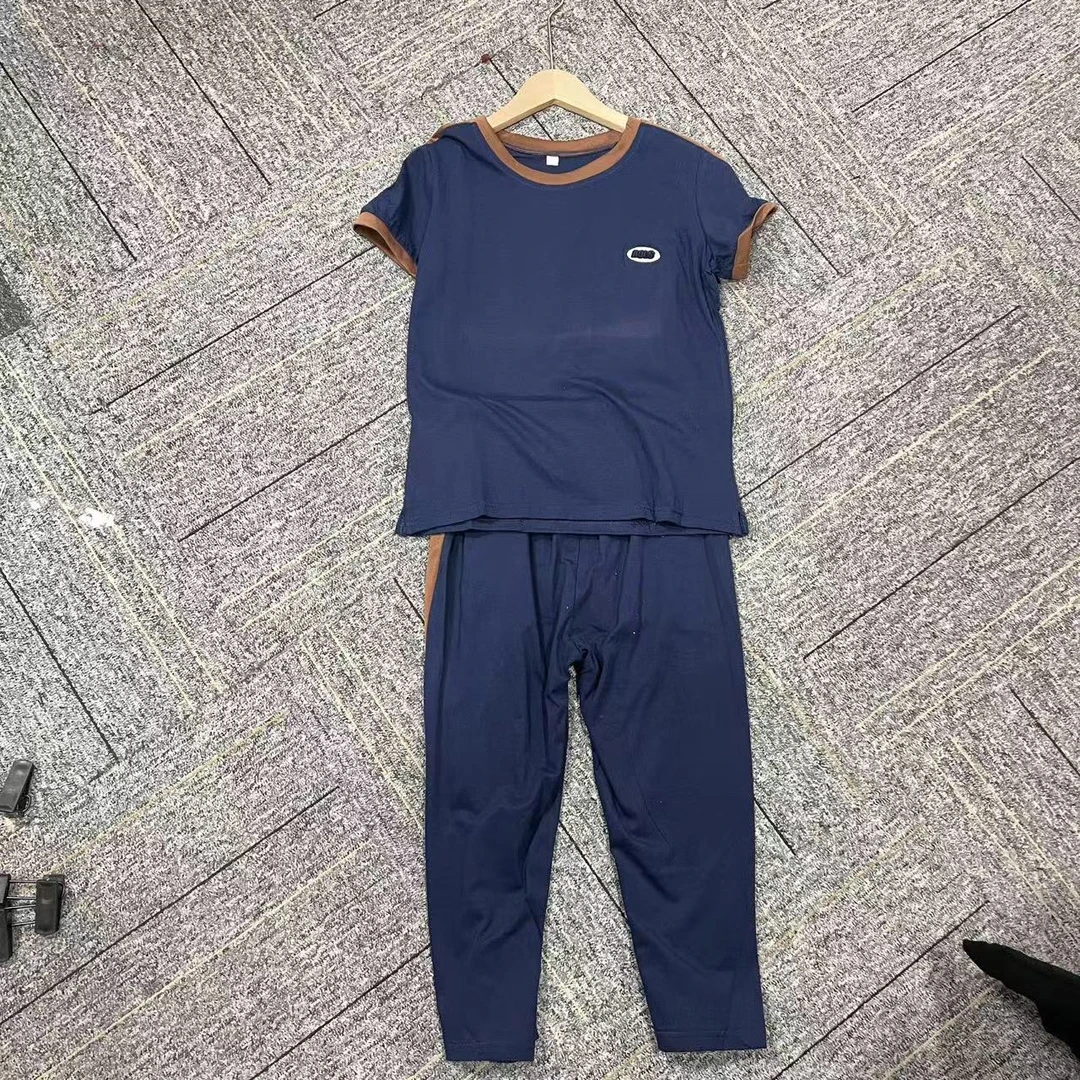 套装运动时尚休闲印花圆领套装两件套s057