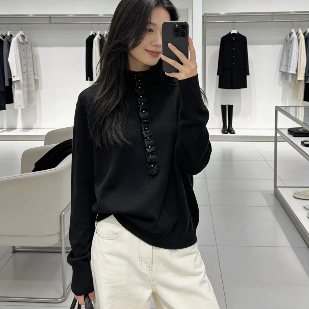 天丝羊毛~胸104-170长59（部分无三标介意慎拍）针织上衣JX 4859