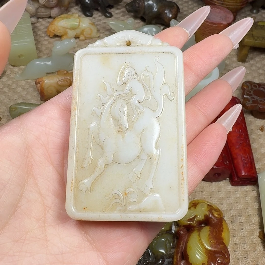 白玉菩提吊坠挂件