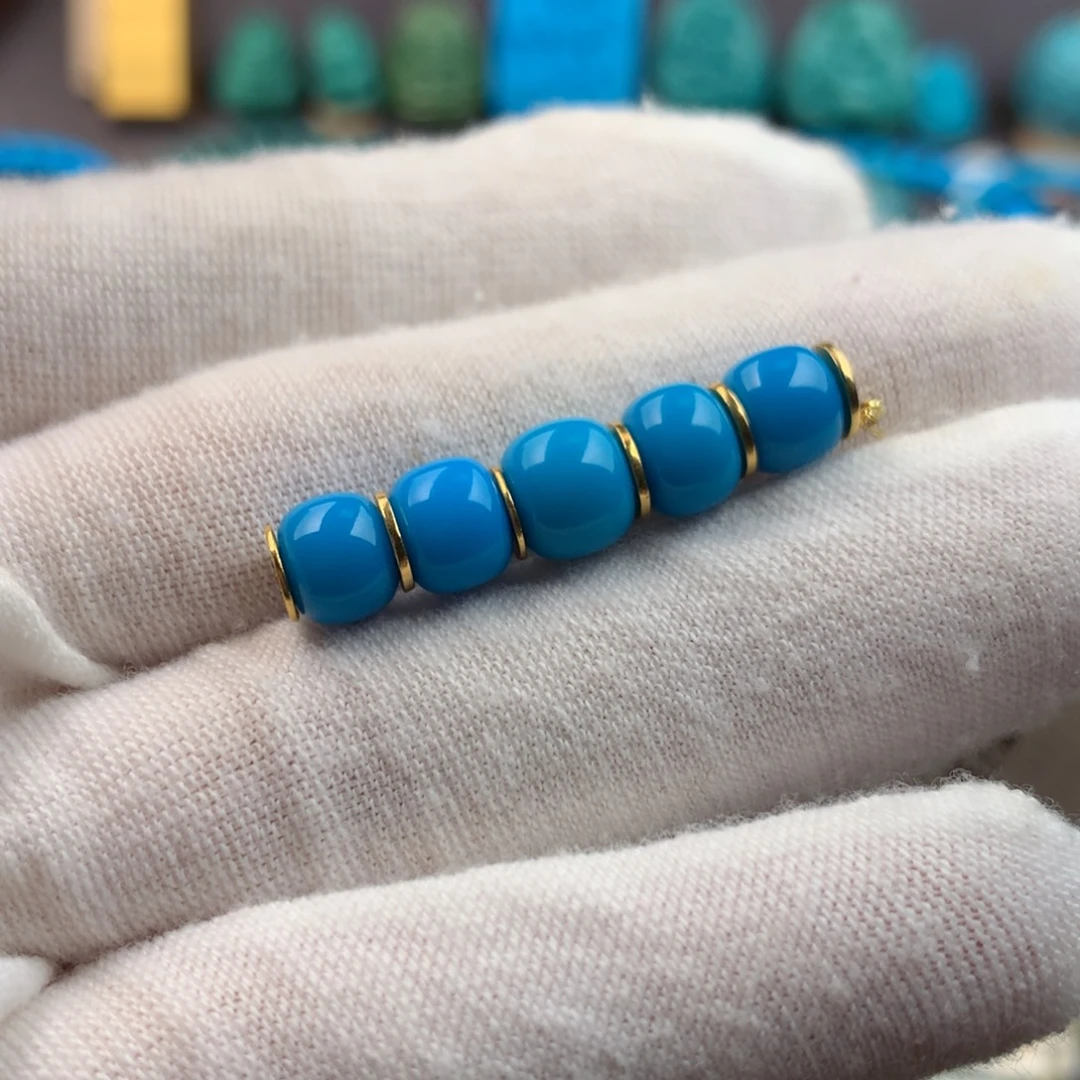 绿松石未镶嵌绿松石6+7mm