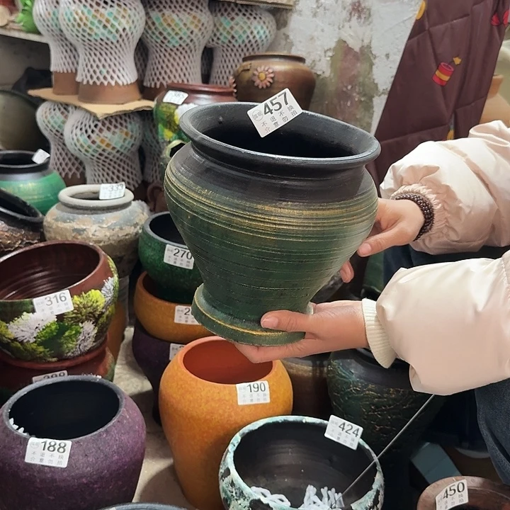 瑕疵金绿鱼尾457高度20口径18