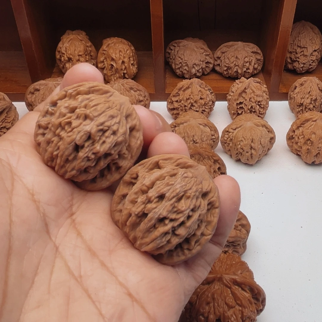 吊坠文玩核桃37尺全品麦穗虎头