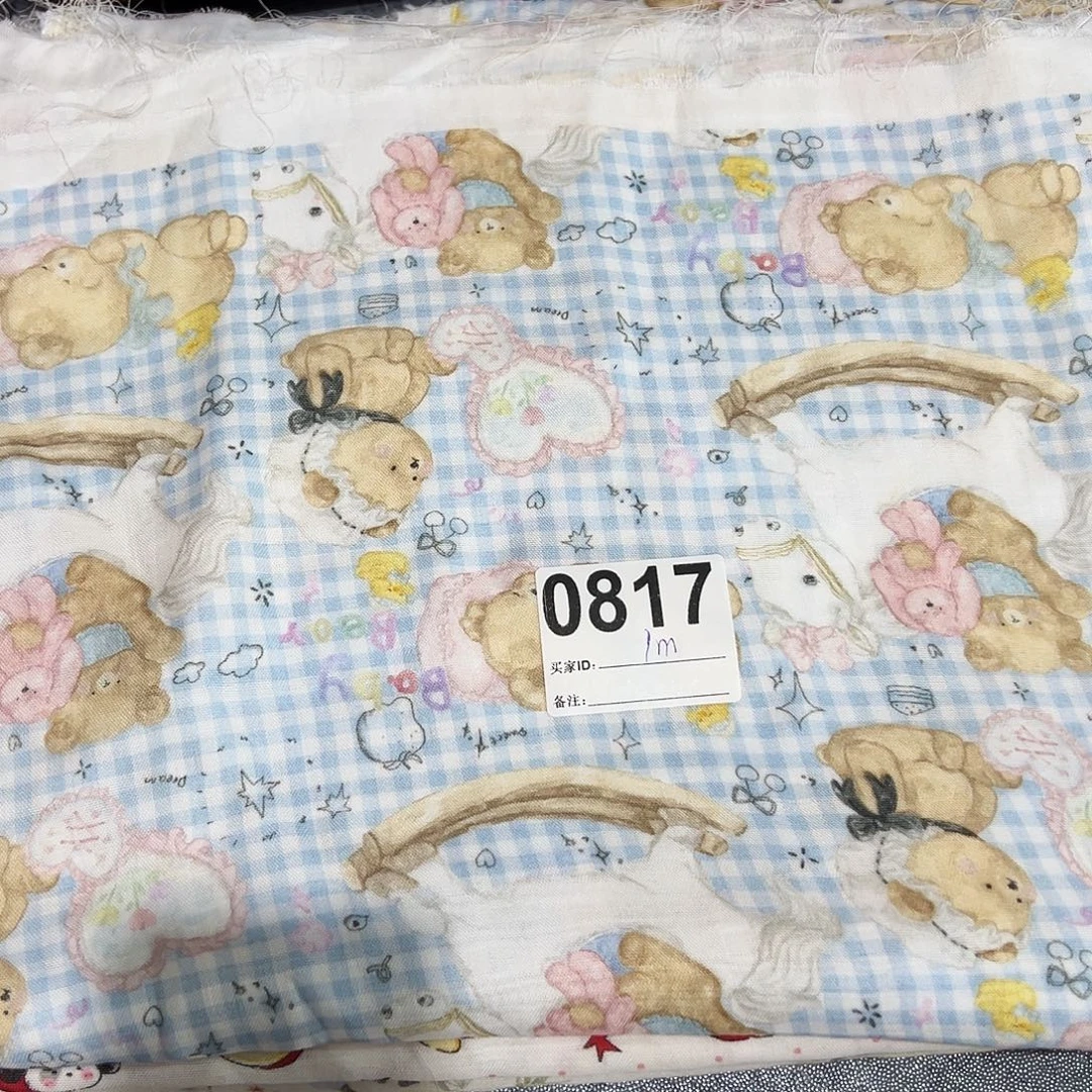 棉纯棉双层纱1米价X1.45米宽块月底福利