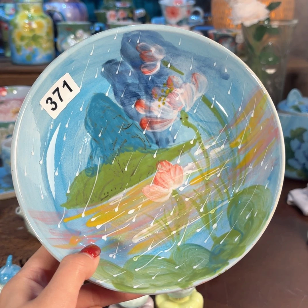 景德镇手绘高温釉下彩陶瓷茶具