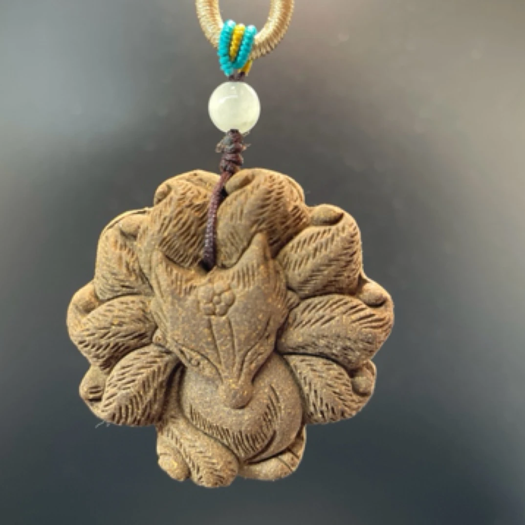 非遗传承古法中药手串合香牌九尾狐双面合香牌合香珠中药香牌