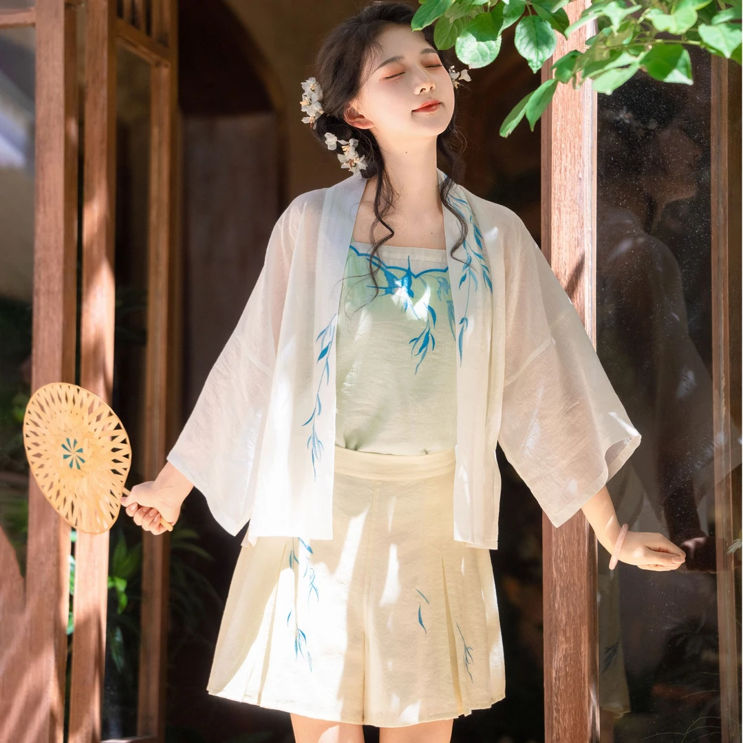 钟灵记【拂风词】7月12日3:30上新夏季显瘦刺绣凉快套装