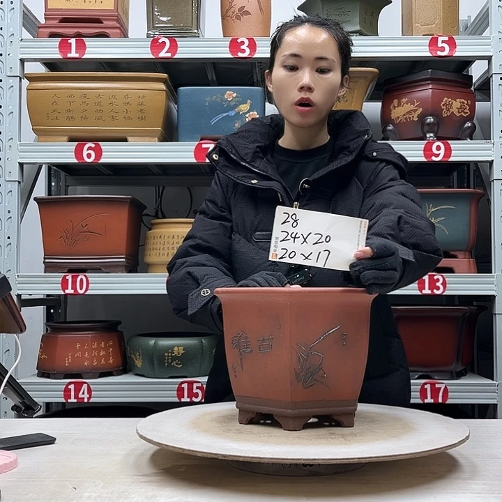 紫砂花盆紫砂花盆