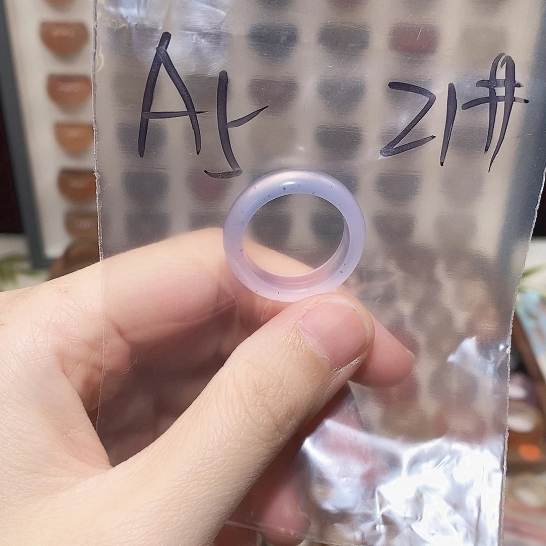 玛瑙/玉髓未镶嵌戒指港21码不退换
