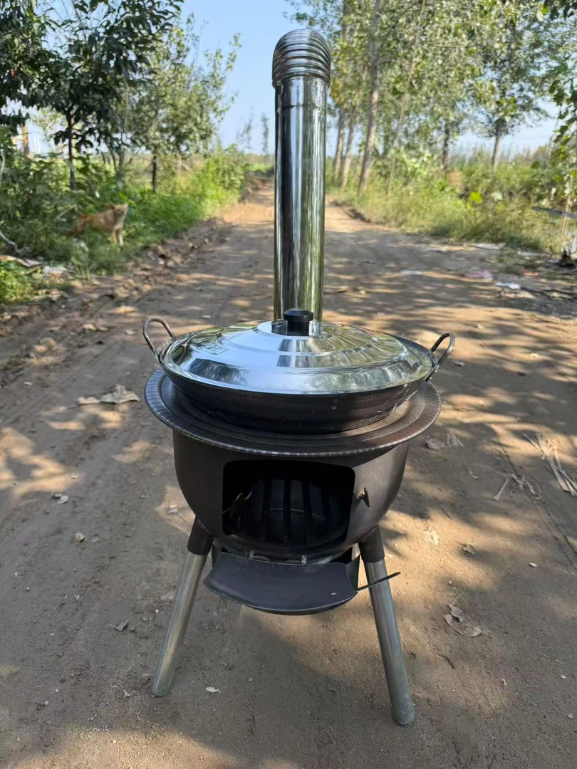升级款加厚便携一体柴火灶户外农村家用烧木柴无烟多功能地锅灶台