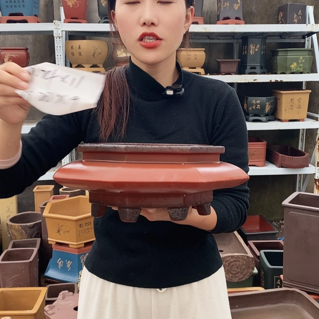 紫砂花盆紫砂花盆