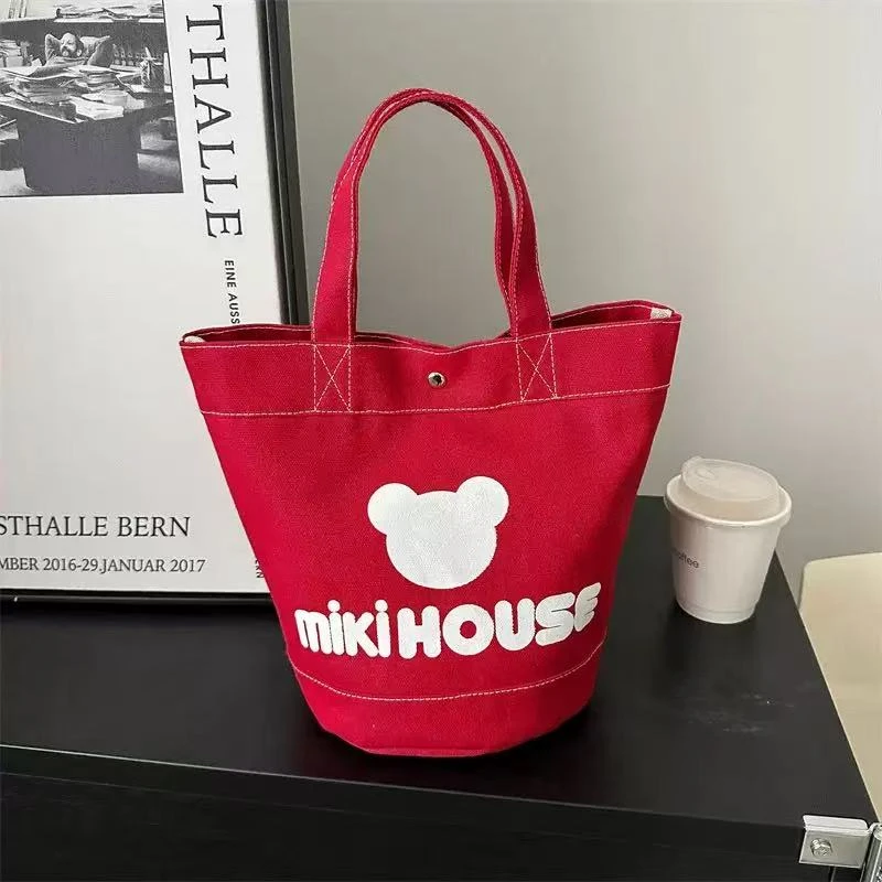 【WJ】 丽 1051 卡通帆布水桶时尚手提包 （俩个）