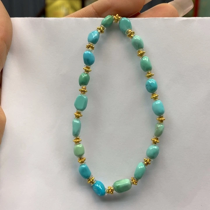 绿松石银S925镶嵌单圈