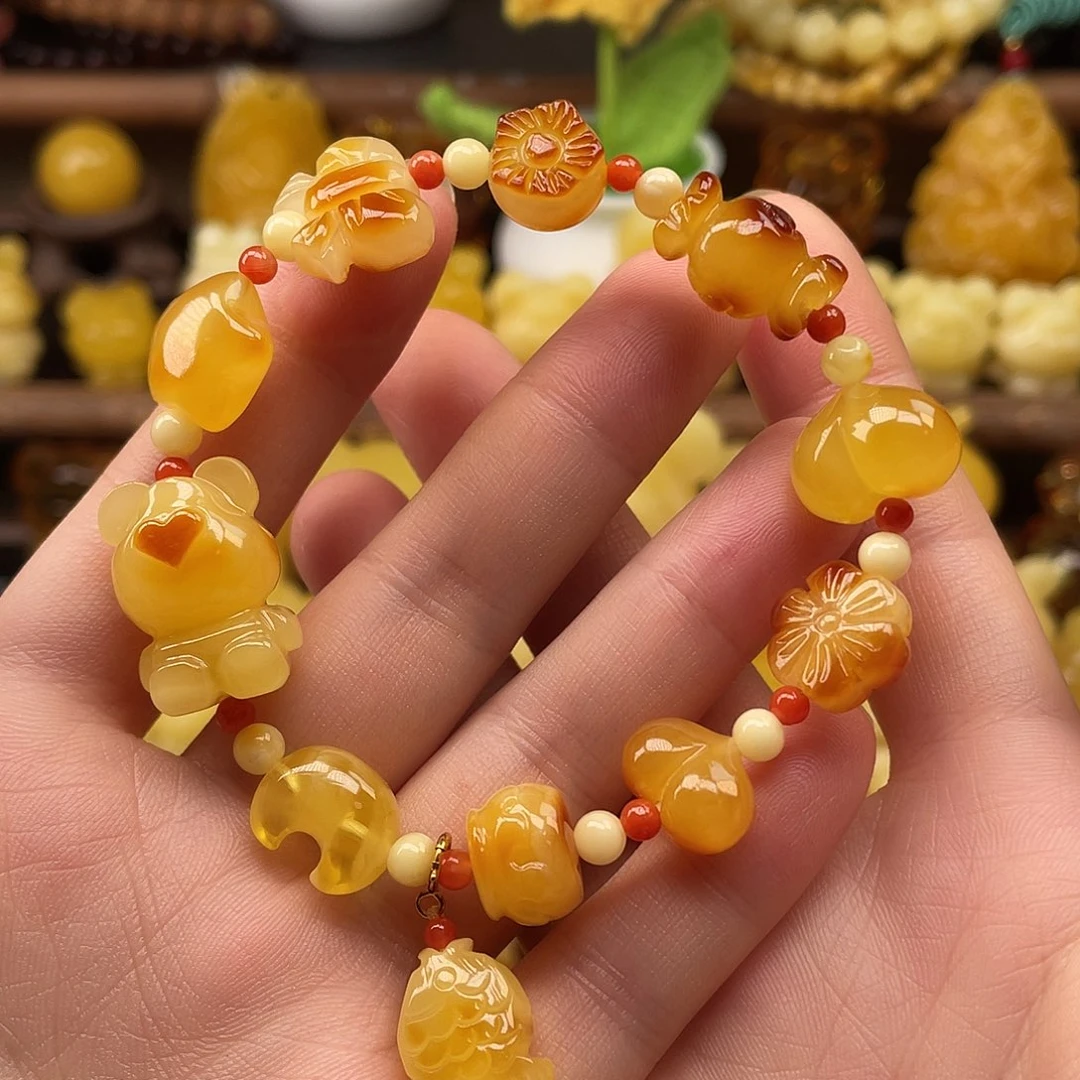 琥珀未镶嵌珠宝奇石