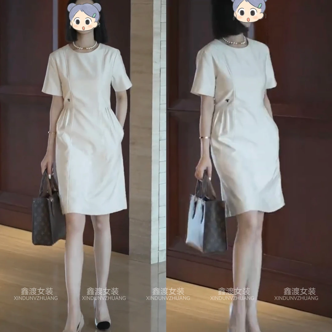 2025夏季新款时尚显瘦气质女士网红洋气连衣裙百搭款D21537