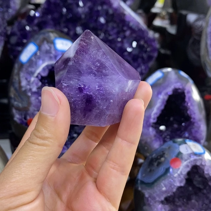 摆件未镶嵌紫晶小潘