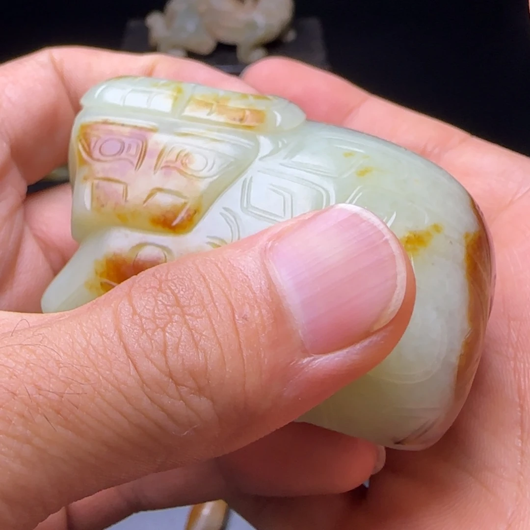 景***和田玉（糖玉）未镶嵌挂件