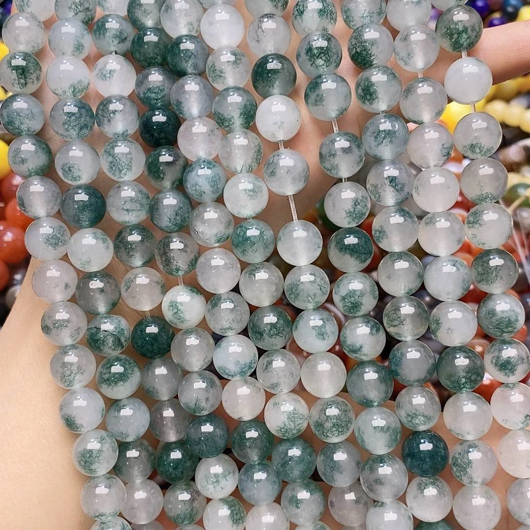 玛瑙/玉髓未镶嵌珠宝半成品玉髓卡十一条装散珠