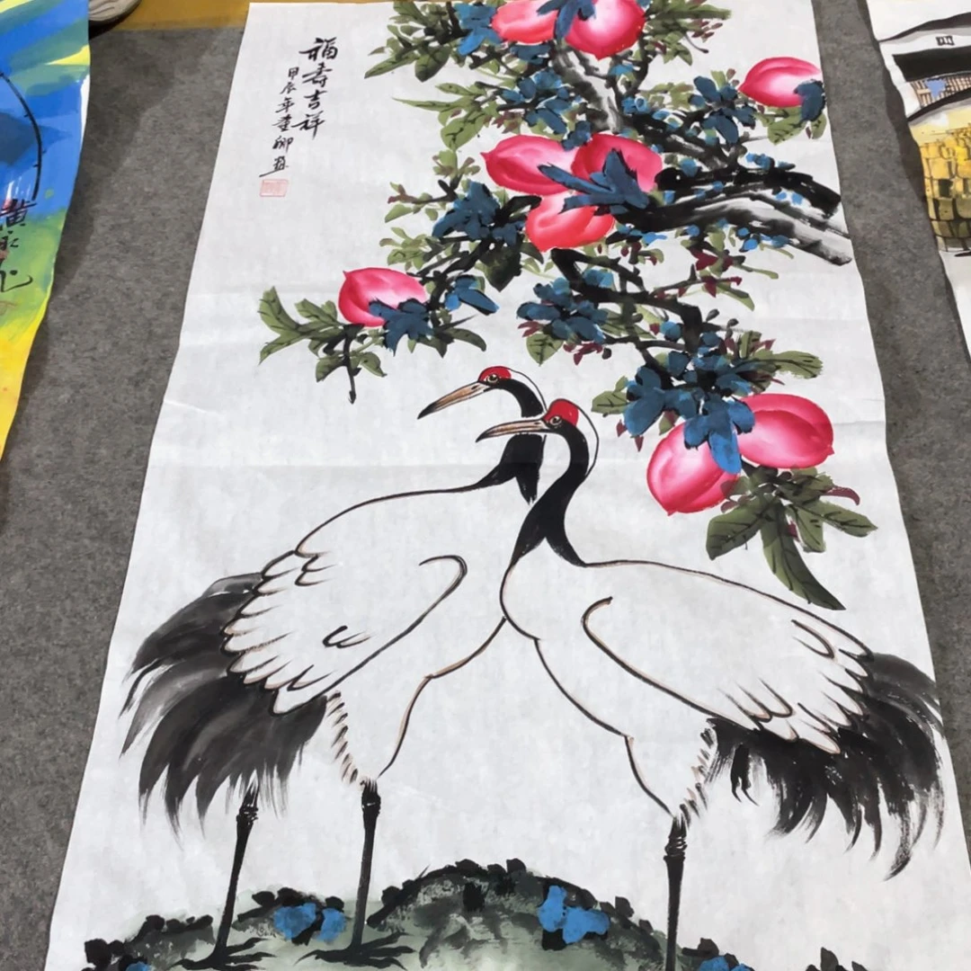 国画国画作品画心一张