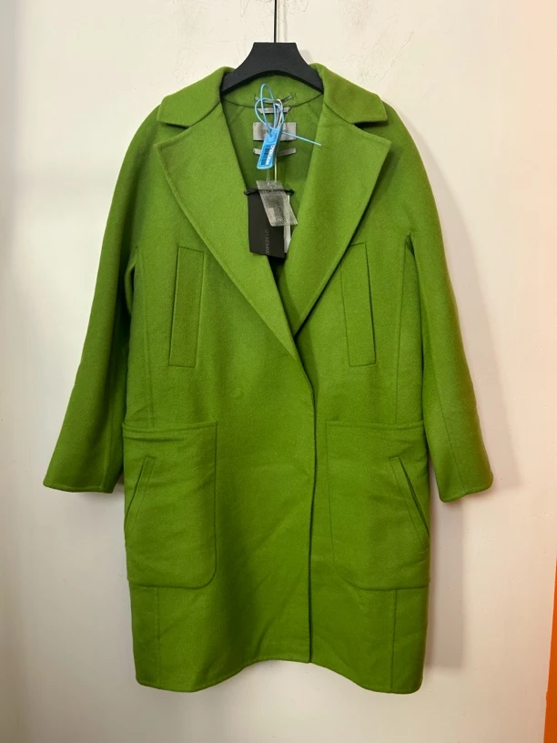 95新 MaxMara maxmara绿色毛呢大衣外套95新