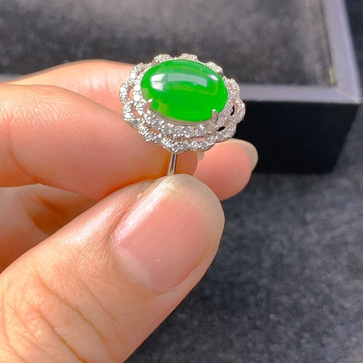 【闪购商品】翡翠银S925镶嵌颈饰翡翠