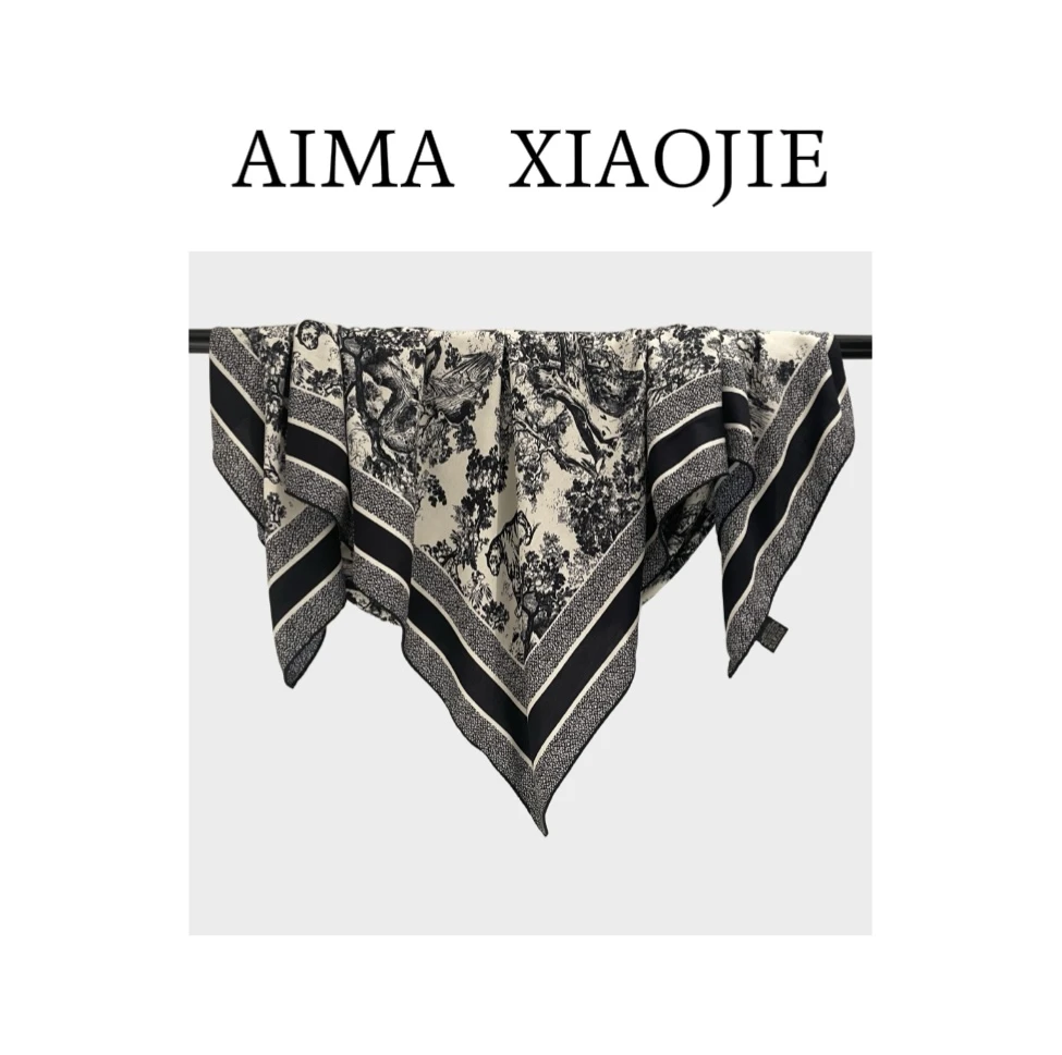 爱玛小姐【迪家丛林】丝毛方巾女旅游室内保暖百搭秋冬