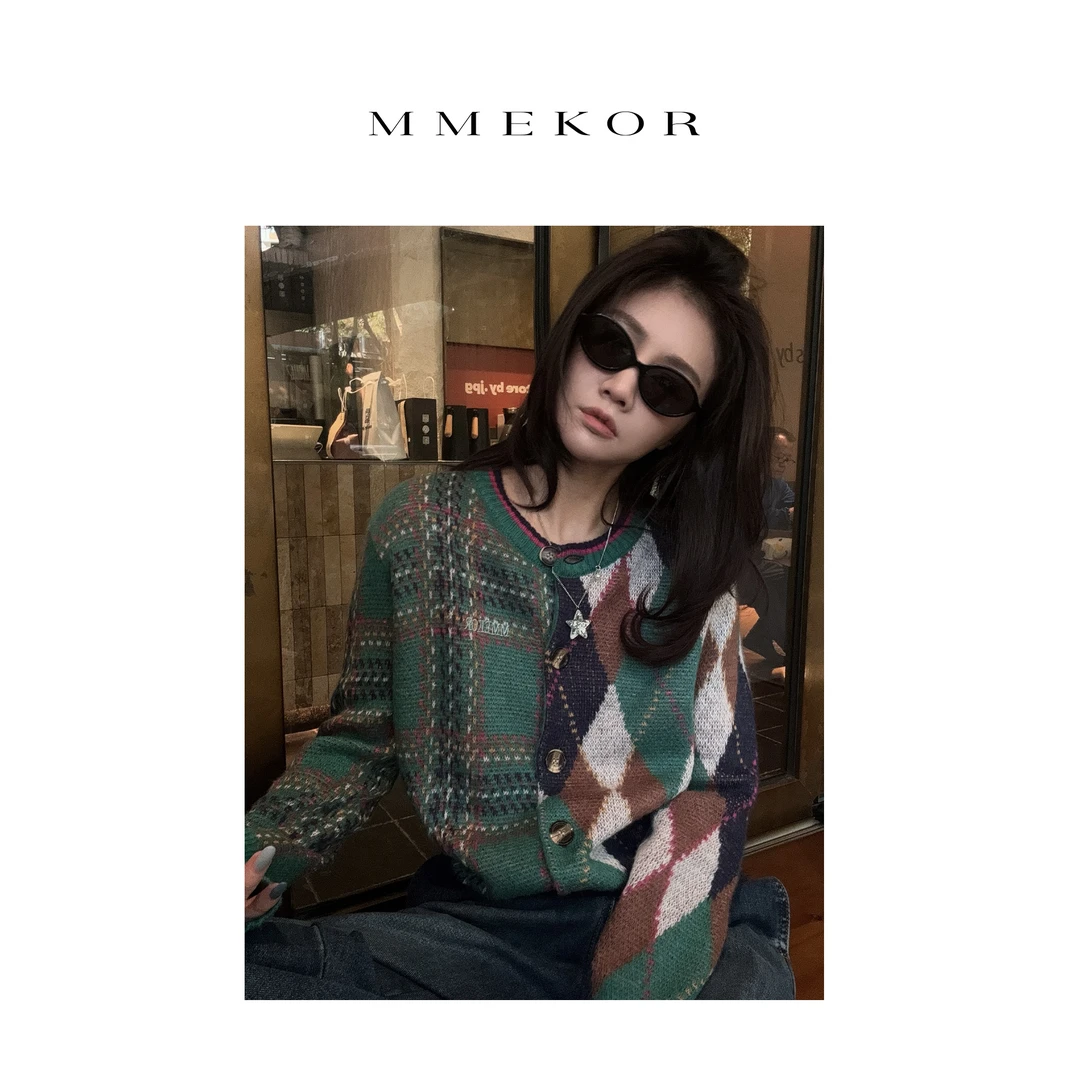 MMEKOR“土星开衫”毛衣 2025新款静奢老钱风百搭上衣  89158
