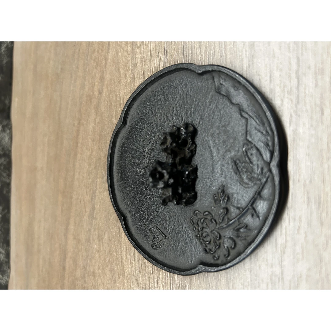 【宽窄】太湖石香插加菊花铁制杯垫（藏王0355＋藏王0359）