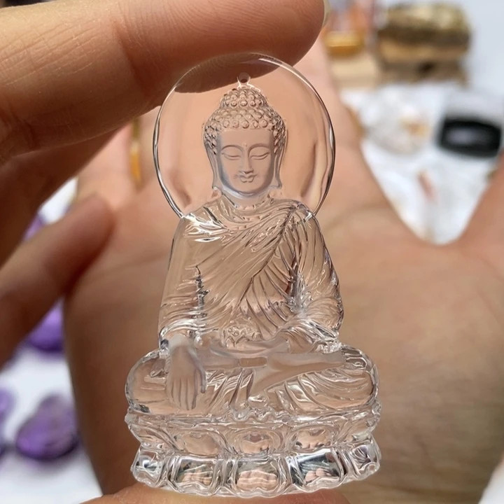 水晶颈饰未镶嵌蟹*豆定制