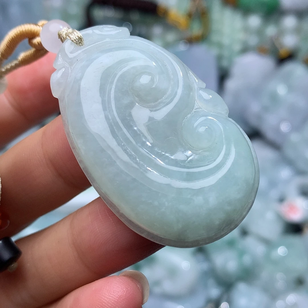翡翠未镶嵌颈饰569