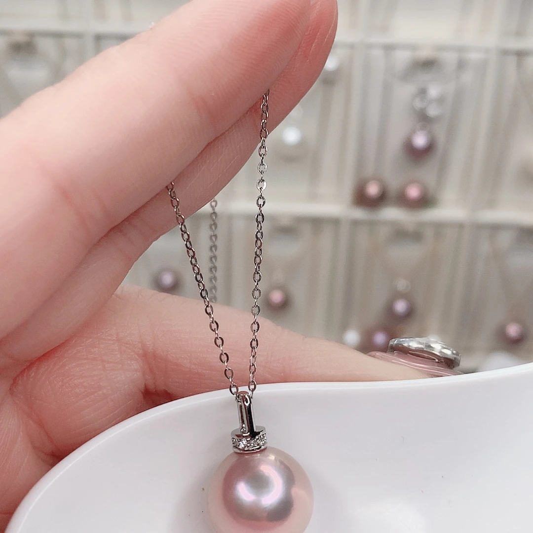 淡水珍珠吊坠(赠链)合金