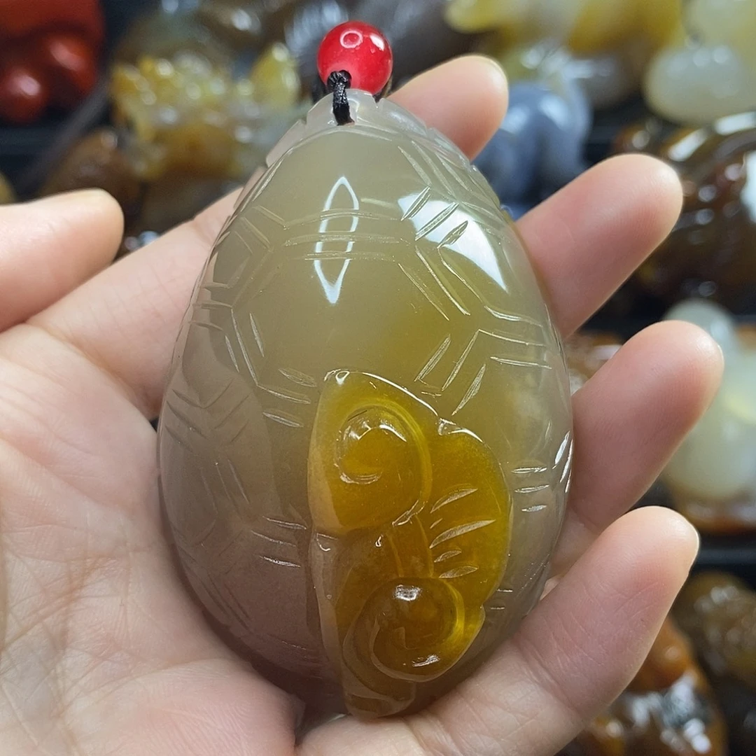 玛瑙/玉髓未镶嵌手把件