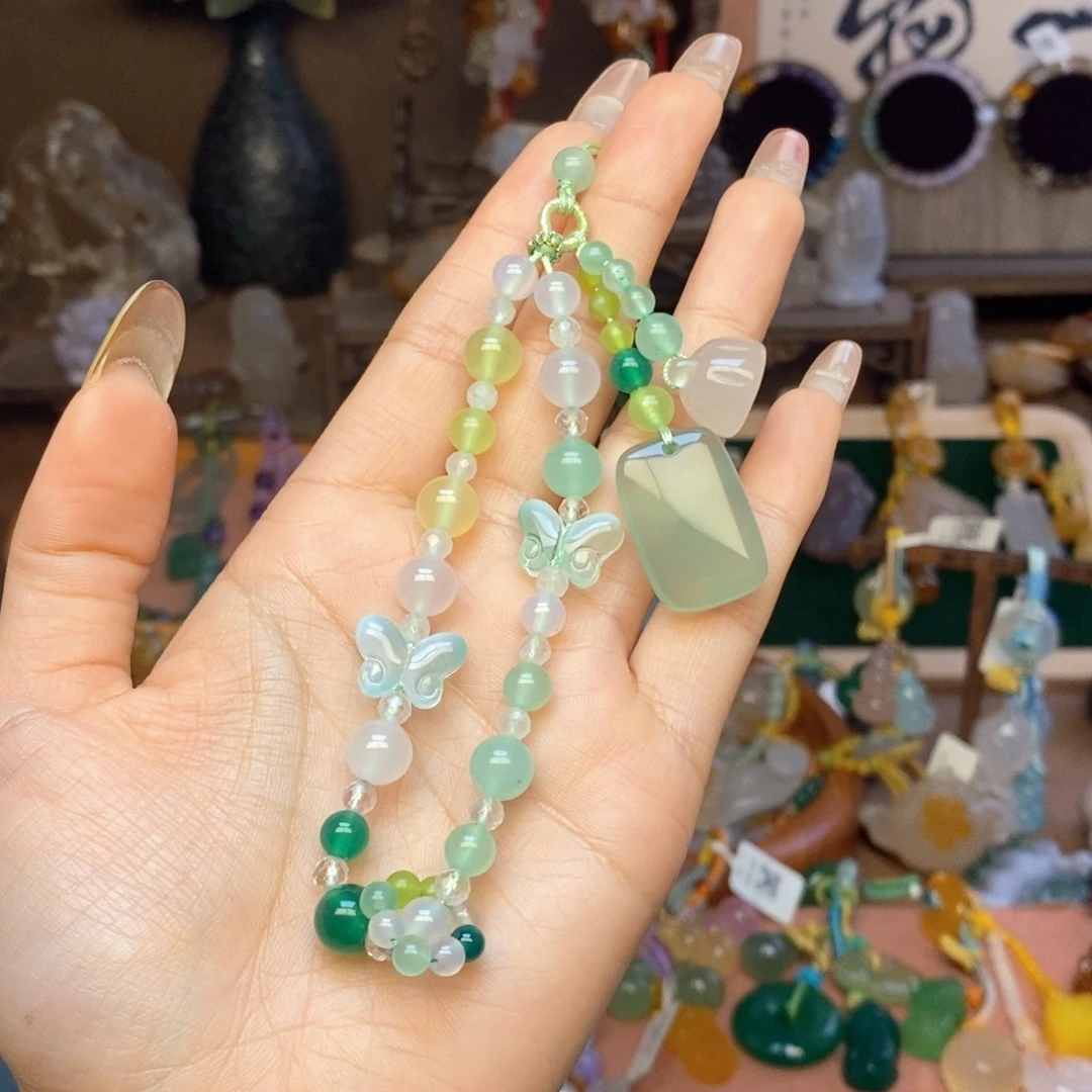 玛瑙/玉髓未镶嵌车挂挂件