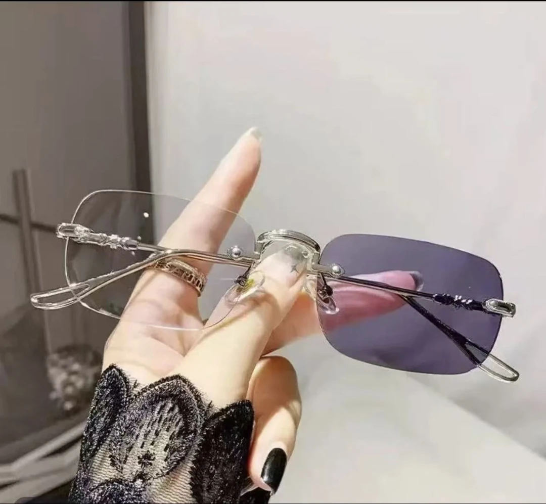 无框眼镜高级感时尚