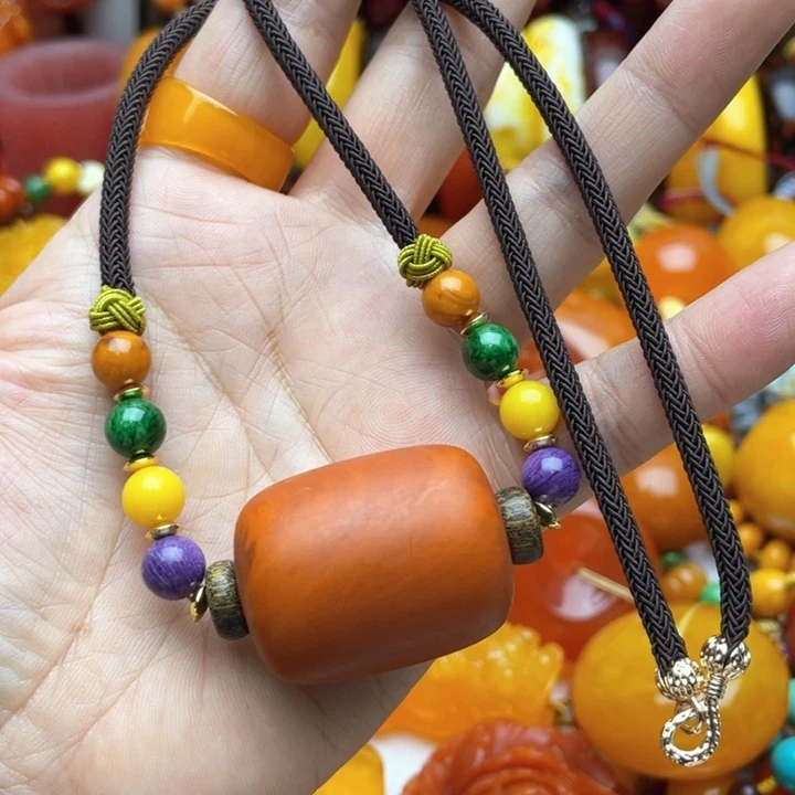 树脂制品23号桶珠吊坠