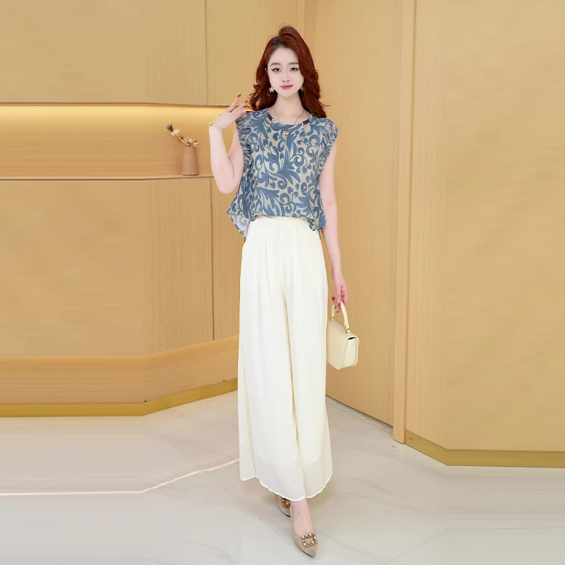 【两件套】夏季时尚女神修身洋气宽松气质休闲百搭显瘦减龄女装套