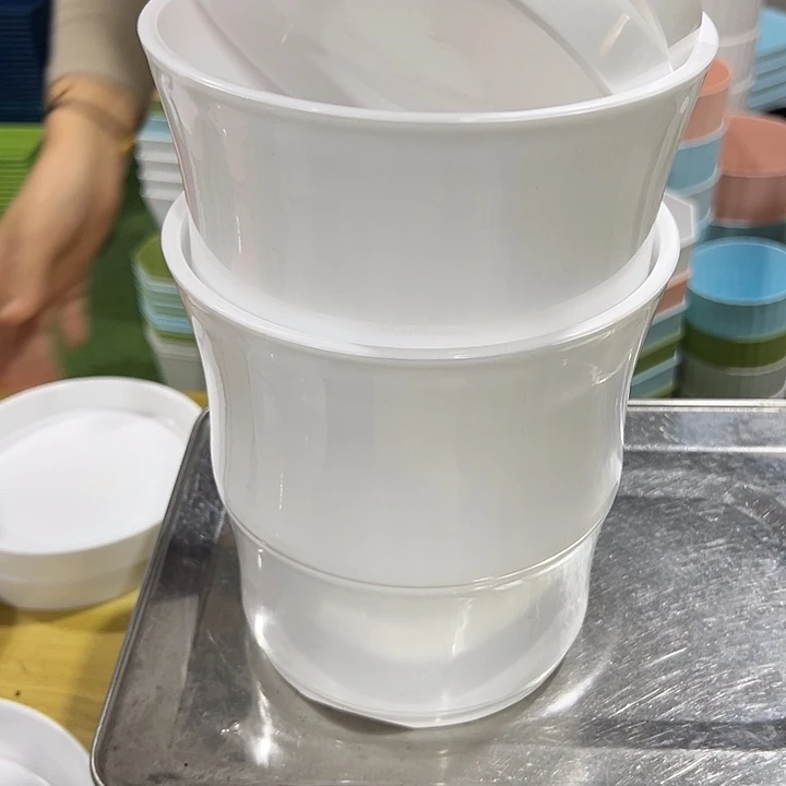 竹节口16.8高17白色带托2只