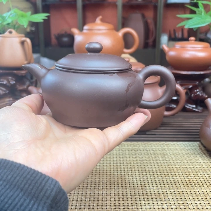 茶壶紫砂紫泥半手工
