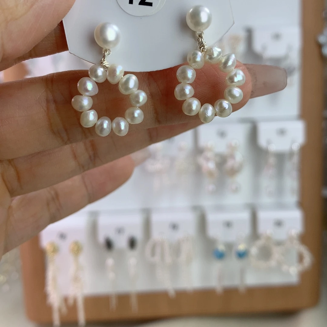 未镶嵌耳饰淡水珍珠