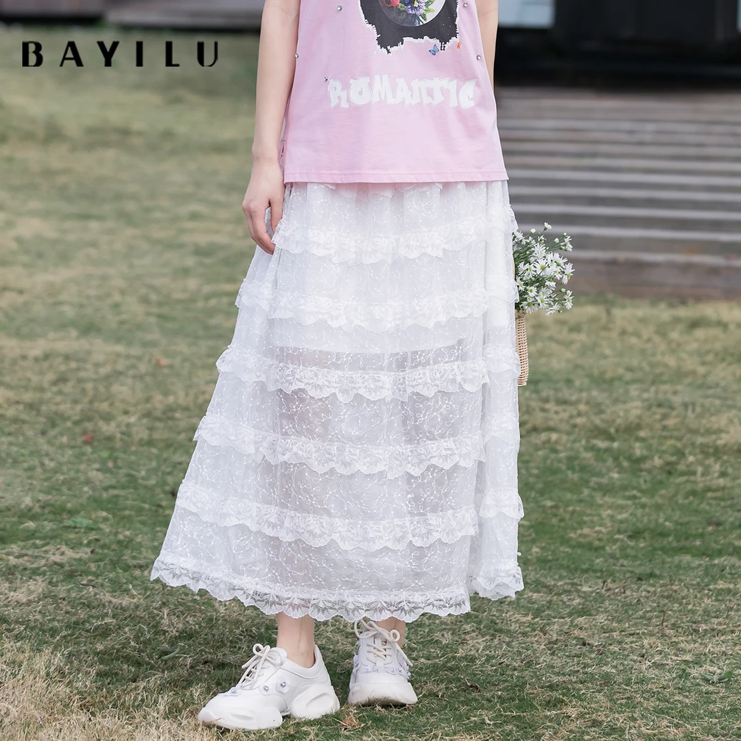 【毛毛专属】芭依璐女装夏季新款时尚半身裙86Q3008