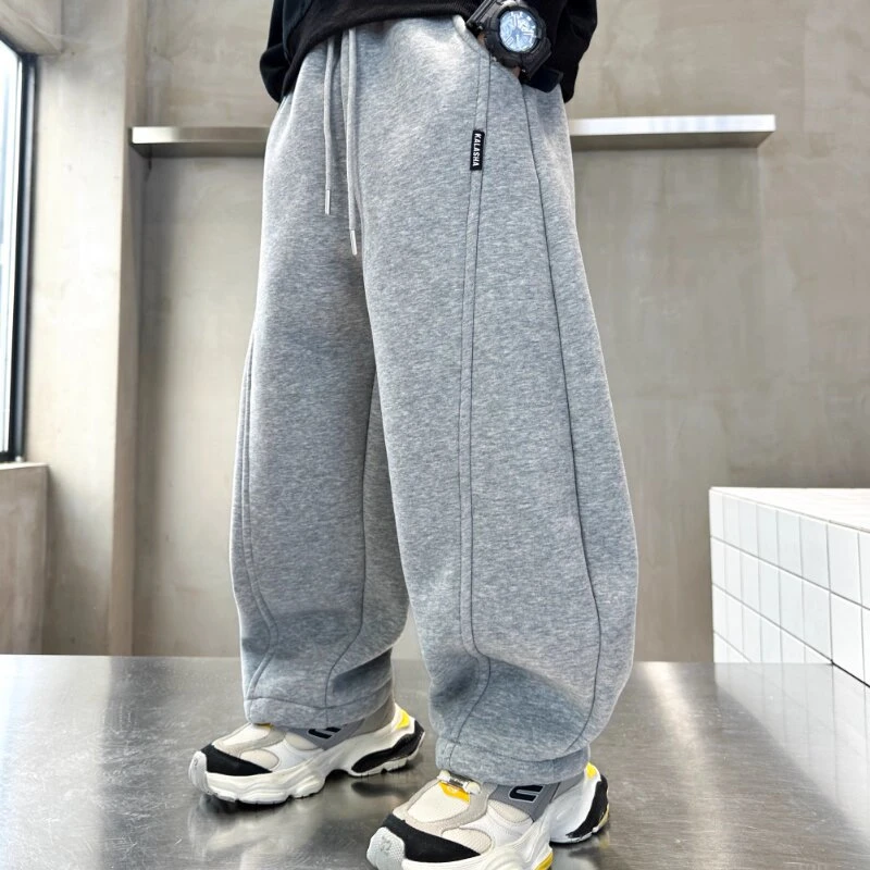 儿童时尚春秋休闲卫裤韩版弯刀裤洋气男女童长裤中大童运动休闲裤