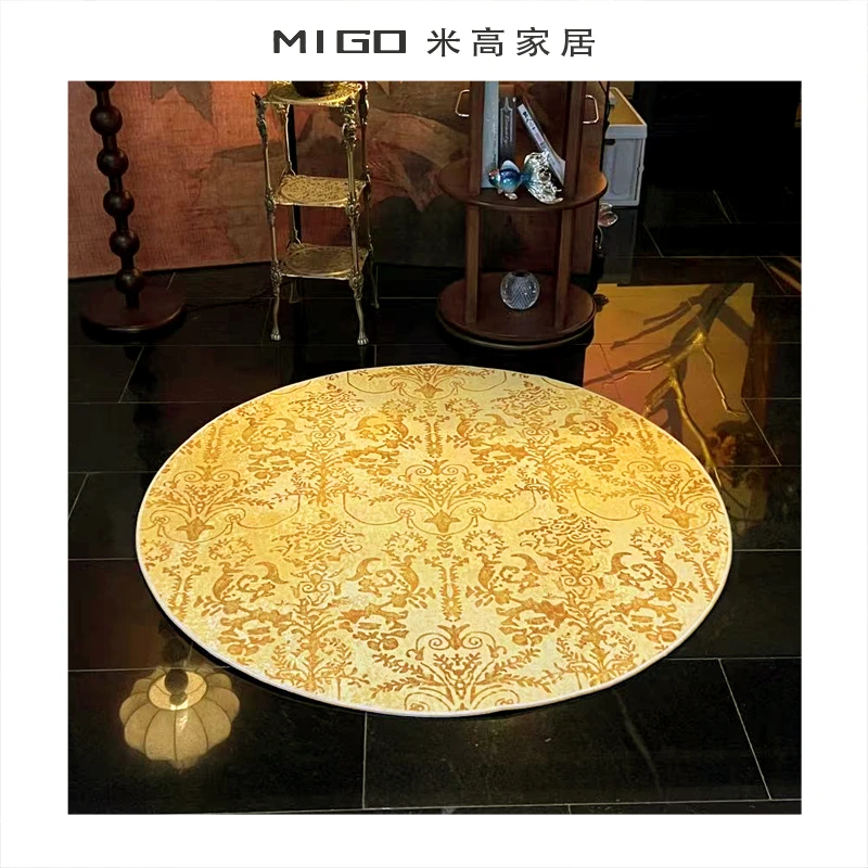 【米高家居】中古风摩洛哥异域风圆形客厅卧室衣帽间氛围感地毯地垫