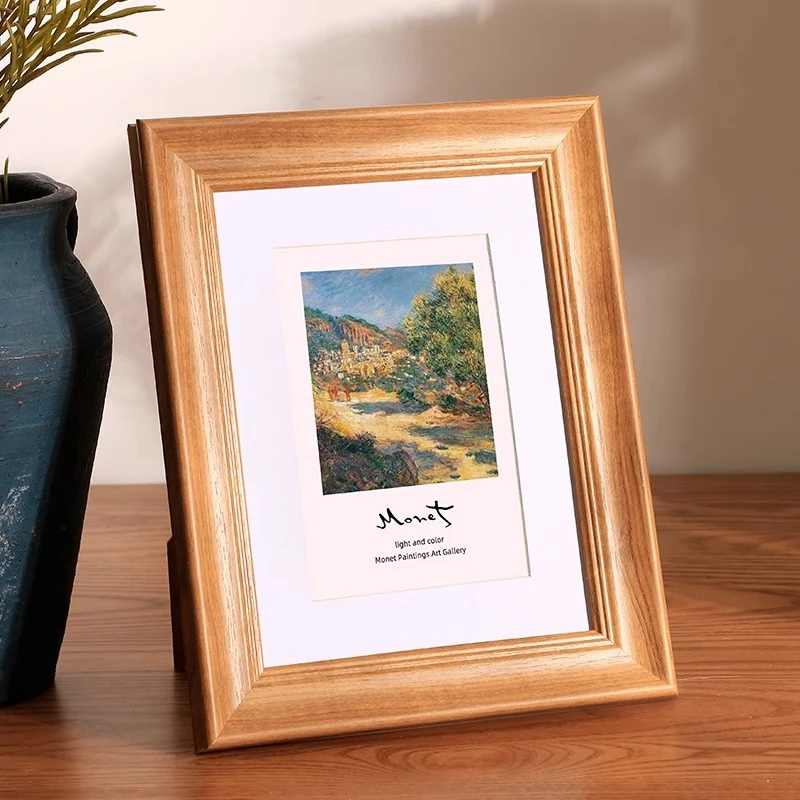 复古相框摆台画框装裱洗照片做成5七6 7 8寸10六小相架摆件高级感