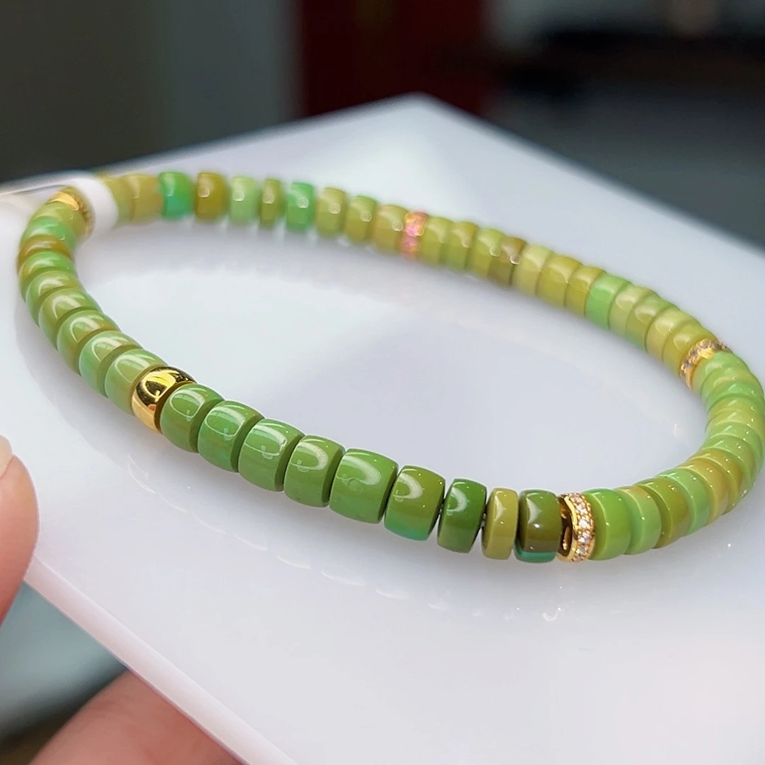 绿松石珠宝奇石18K金镶嵌