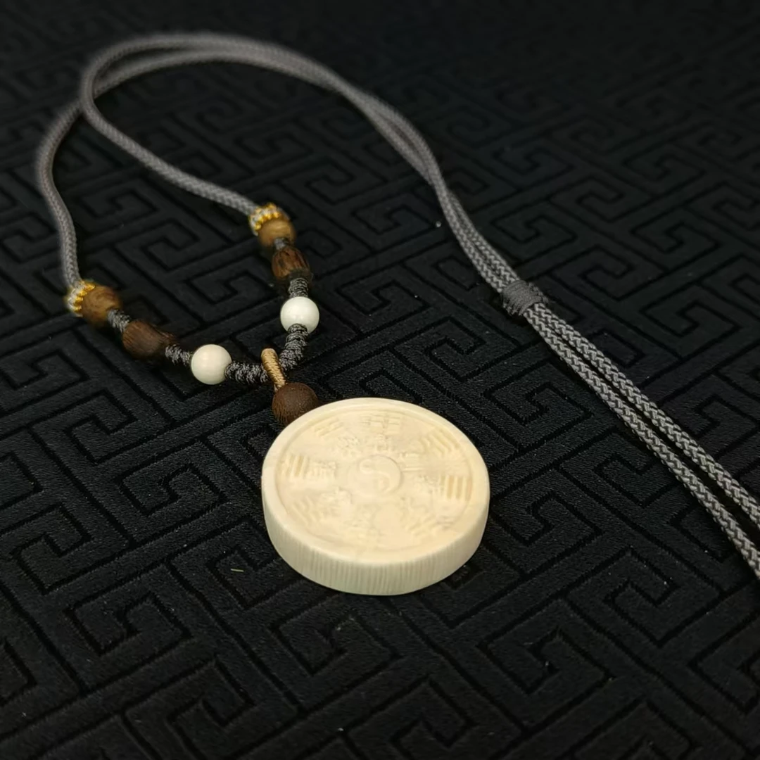 【两米·补·天乙】猛犸牙颈饰圆牌造型MMY-JS025