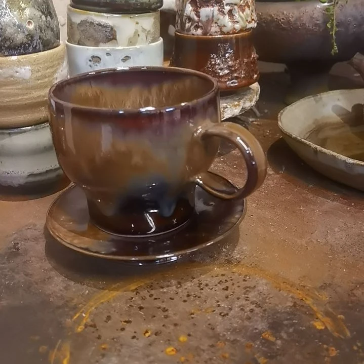 瓷片手工高温原矿窑变特价