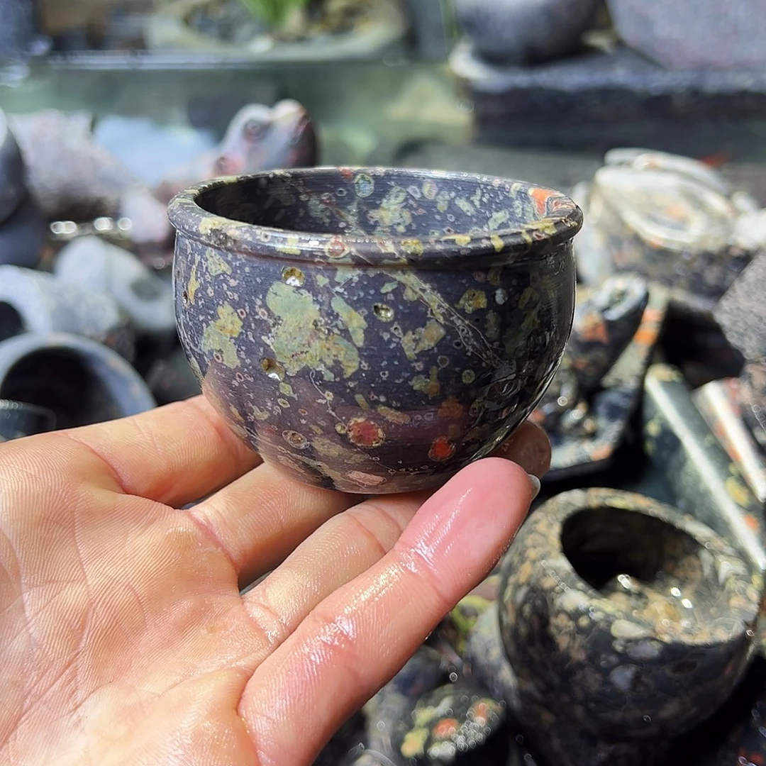 梅花玉鱼缸石茶周边微瑕不退不换